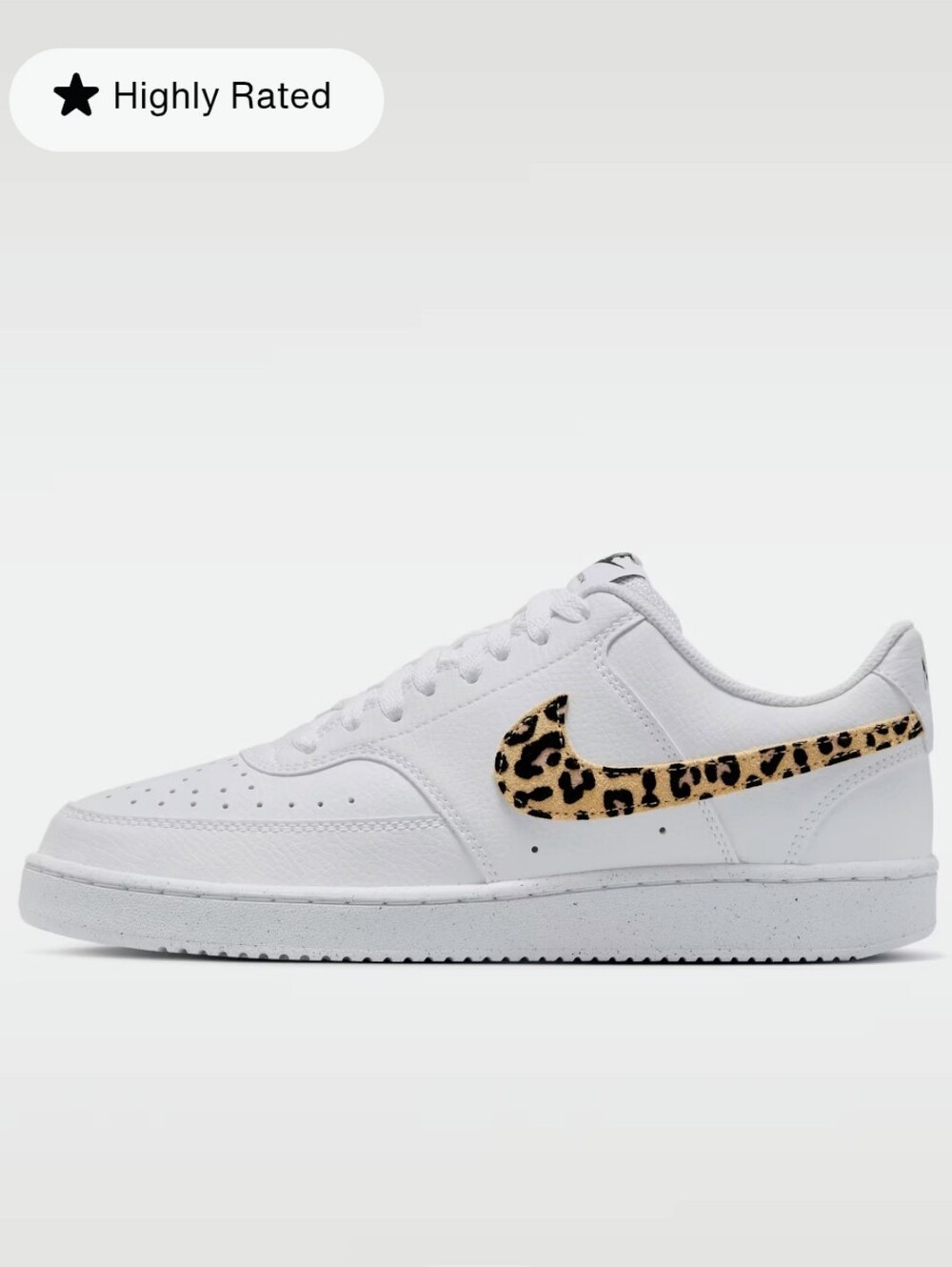 NIB Women's Nike Court Vision Lo NN Nu White/Hemp-Black-Summit White Size 10